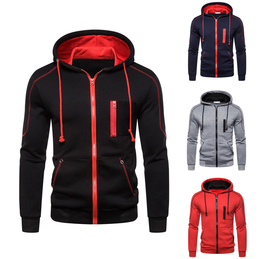 Herr Sportig Hoodie med praktiska fickor och andningsbart material Mirla-Eva Jonsson