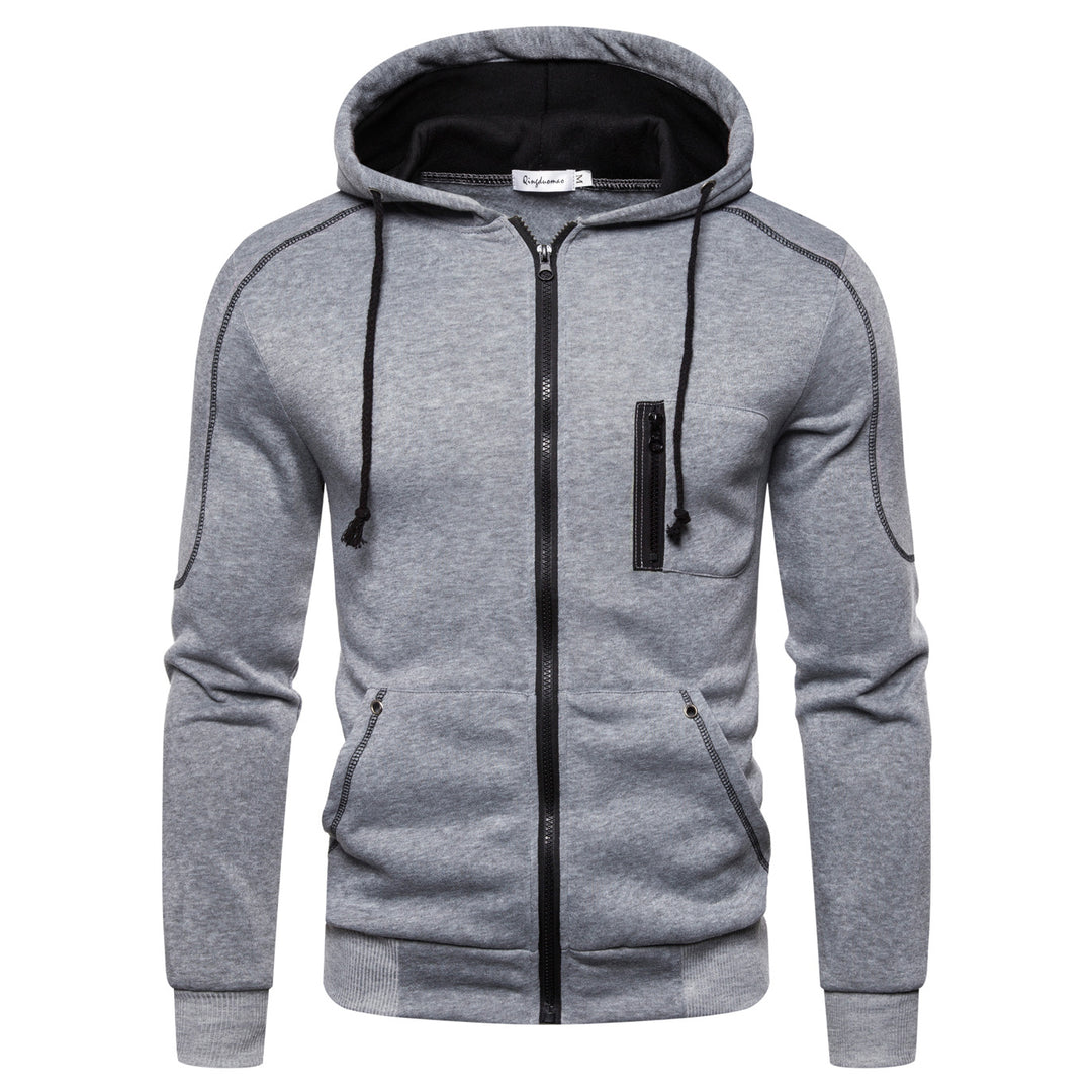Herr Sportig Hoodie med praktiska fickor och andningsbart material Mirla-Eva Jonsson