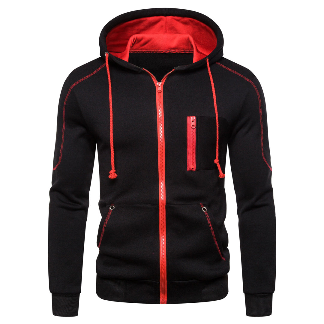 Herr Sportig Hoodie med praktiska fickor och andningsbart material Mirla-Eva Jonsson