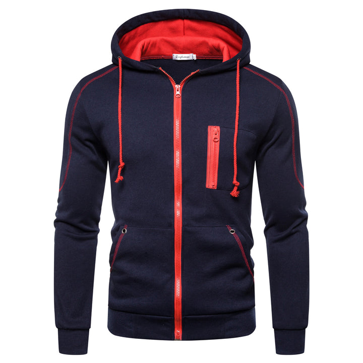 Herr Sportig Hoodie med praktiska fickor och andningsbart material Mirla-Eva Jonsson