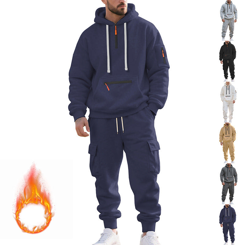 Herr Sportig Hoodie och Cargo-byxor Mirla-Eva Jonsson