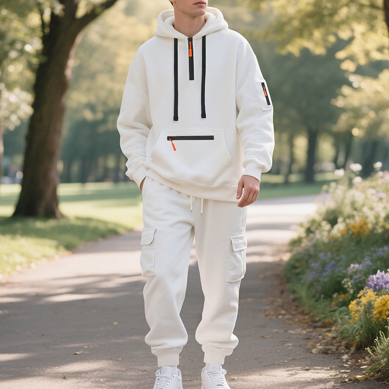 Herr Sportig Hoodie och Cargo-byxor Mirla-Eva Jonsson