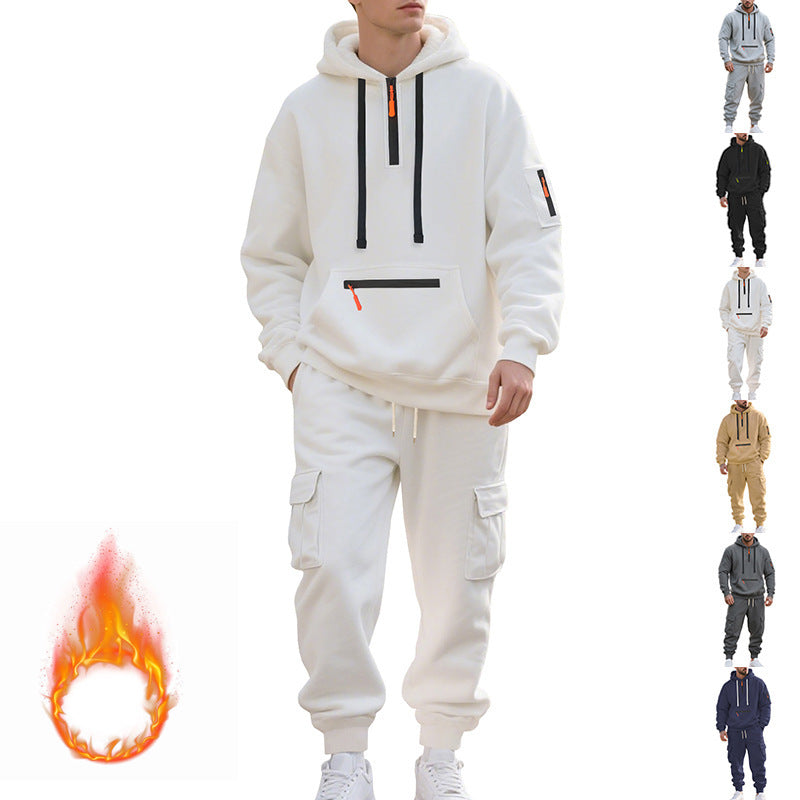 Herr Sportig Hoodie och Cargo-byxor Mirla-Eva Jonsson