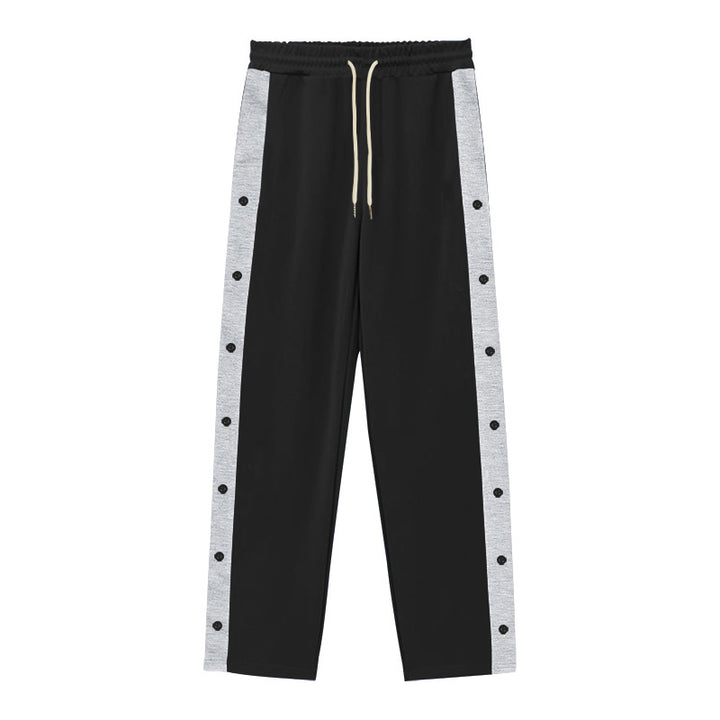 Herr Sportig Joggingbyxor med Knappslå och Elastisk Midja Mirla-Eva Jonsson