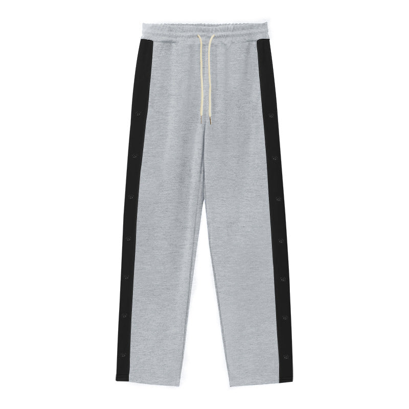 Herr Sportig Joggingbyxor med Knappslå och Elastisk Midja Mirla-Eva Jonsson
