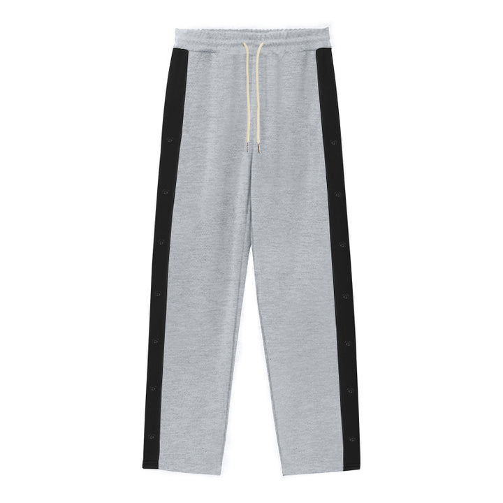 Herr Sportig Joggingbyxor med Knappslå och Elastisk Midja Mirla-Eva Jonsson