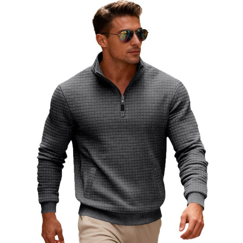 Herr Sportig Ståkrage Tröja med Dragkedja Mirla-Eva Jonsson
