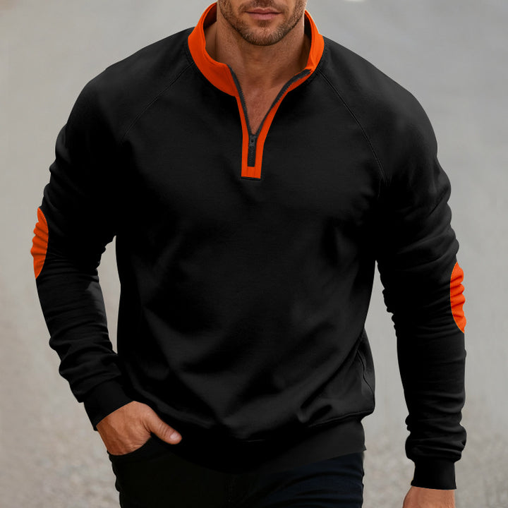 Herr Sportig Sweatpullover med Ståkrage Mirla-Eva Jonsson