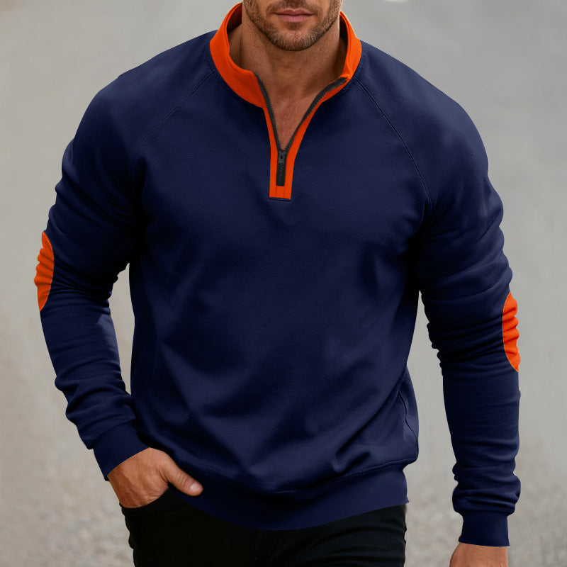 Herr Sportig Sweatpullover med Ståkrage Mirla-Eva Jonsson