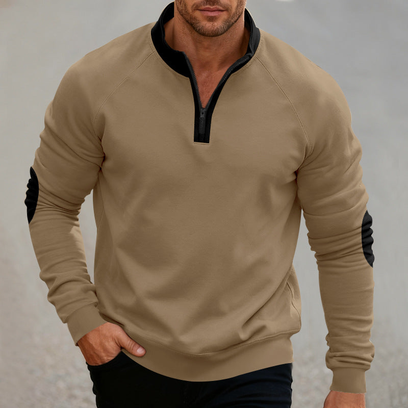 Herr Sportig Sweatpullover med Ståkrage Mirla-Eva Jonsson