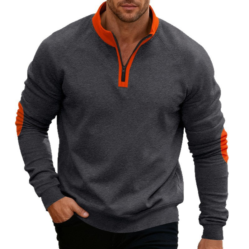 Herr Sportig Sweatpullover med Ståkrage Mirla-Eva Jonsson