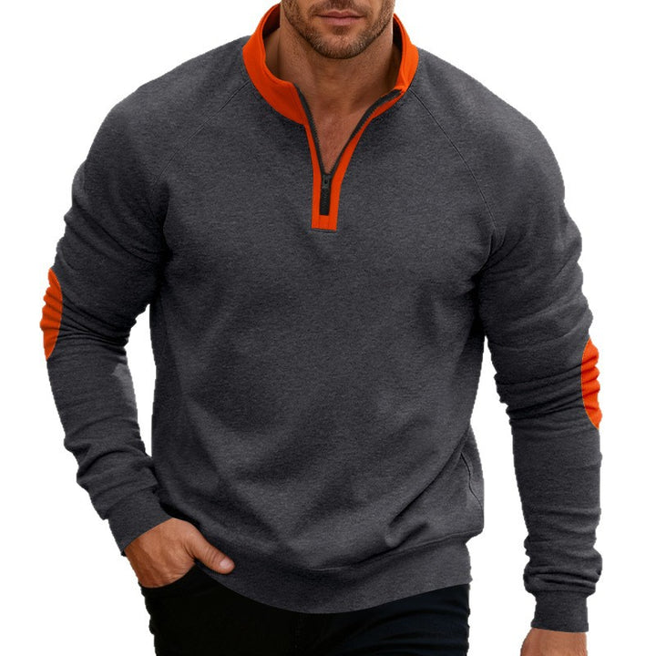 Herr Sportig Sweatpullover med Ståkrage Mirla-Eva Jonsson