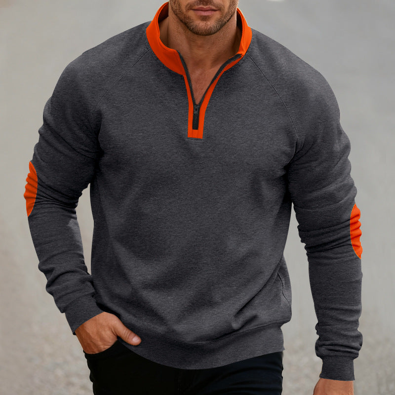 Herr Sportig Sweatpullover med Ståkrage Mirla-Eva Jonsson