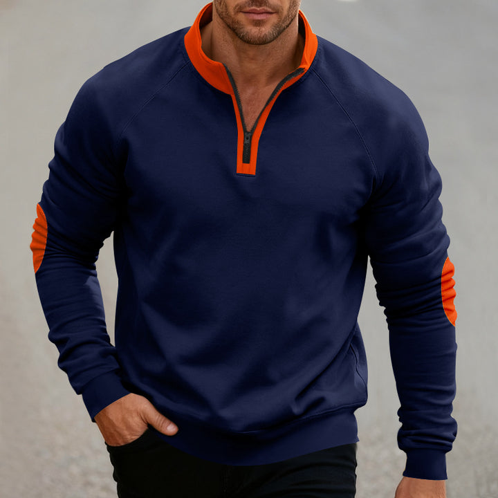 Herr Sportig Sweatpullover med Ståkrage Mirla-Eva Jonsson