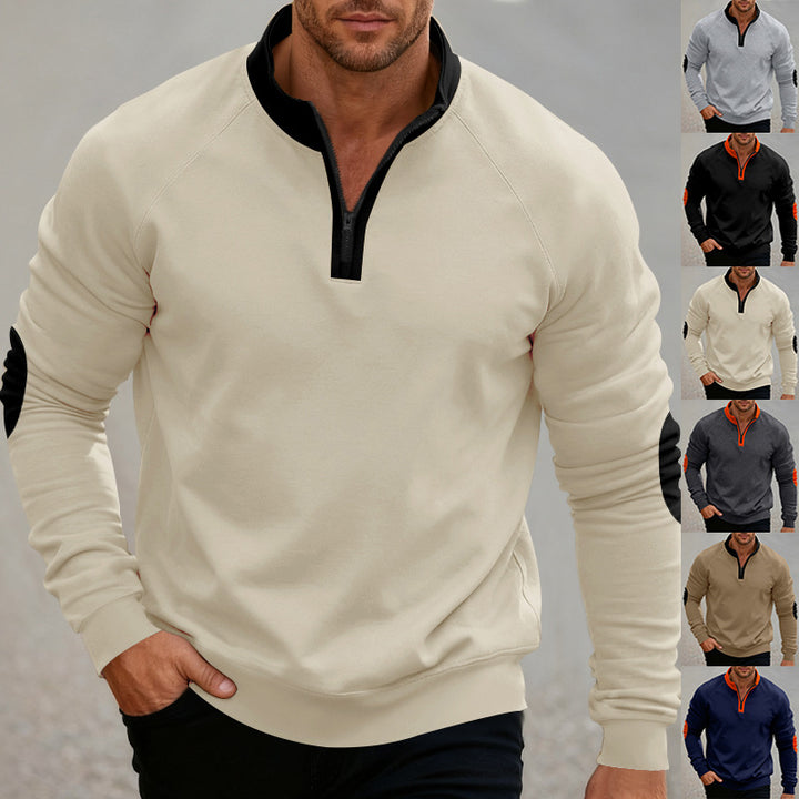Herr Sportig Sweatpullover med Ståkrage Mirla-Eva Jonsson