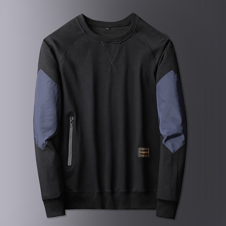 Herr Sportig Sweatshirt med kontrasterande ärmar Eva Jonsson-Eva Jonsson
