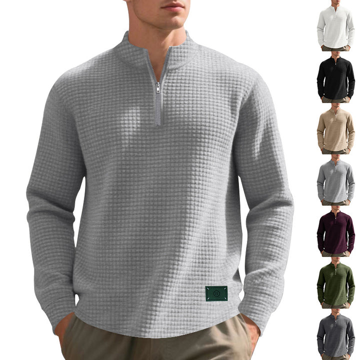 Herr Sportig Tröja med hög krage Eva Jonsson-Eva Jonsson