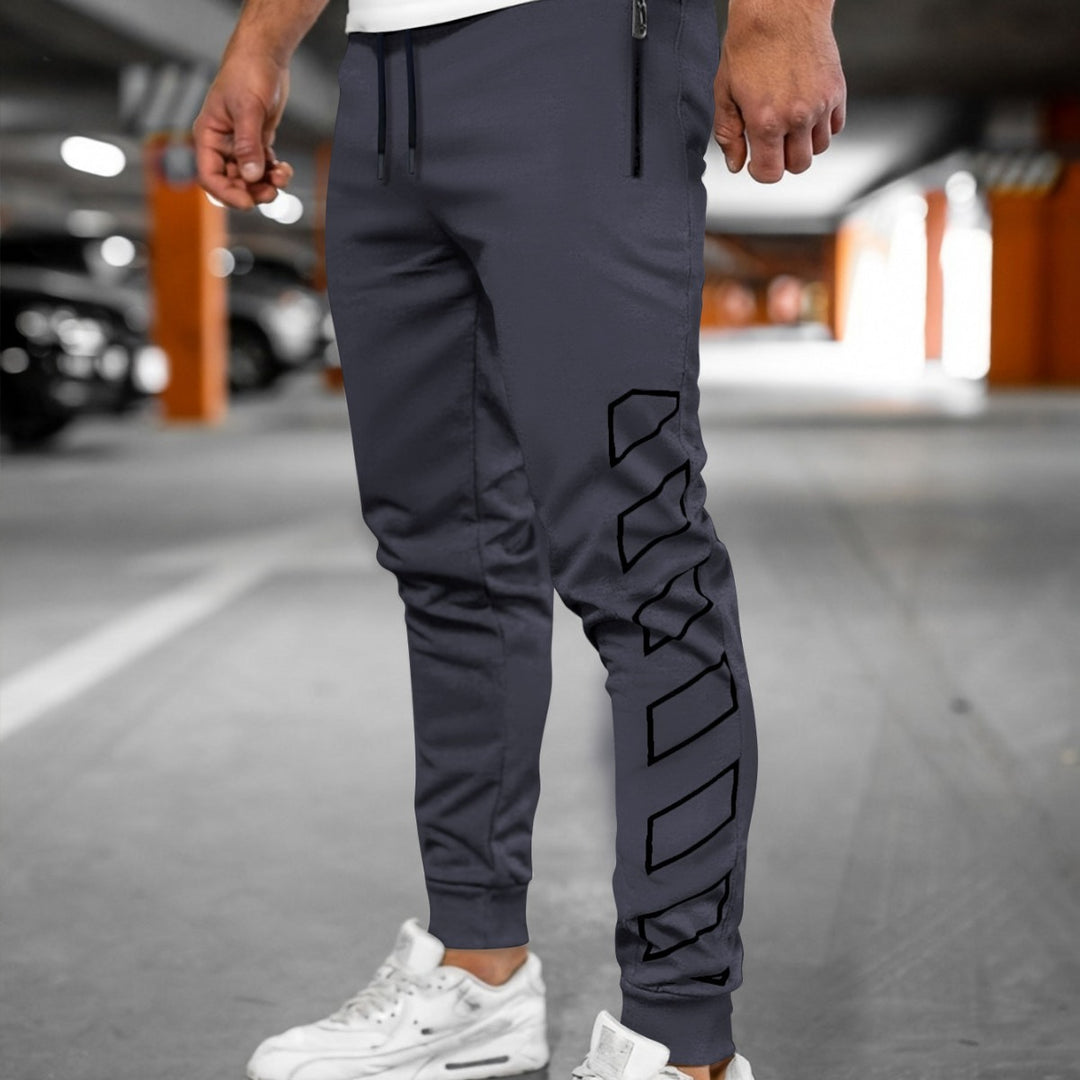 Herr Sportig joggingbyxor med modern design och sidofickor Eva Jonsson-Eva Jonsson
