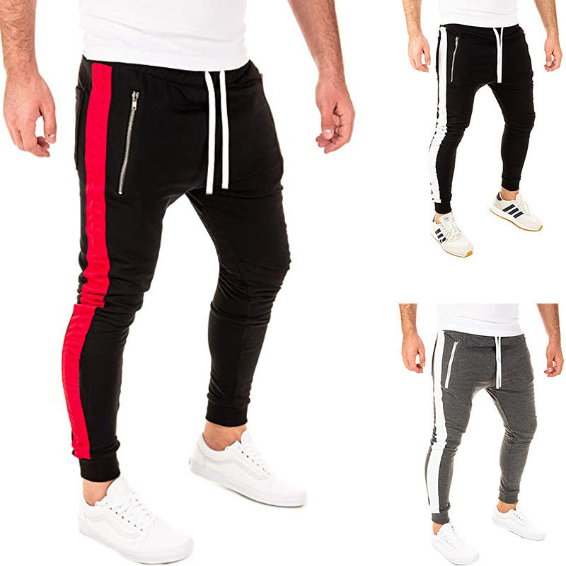 Herr Sportiga Joggingbyxor med sidofickor med dragkedja och elastisk midja Mirla-Eva Jonsson