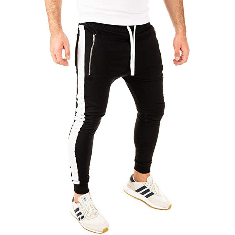 Herr Sportiga Joggingbyxor med sidofickor med dragkedja och elastisk midja Mirla-Eva Jonsson