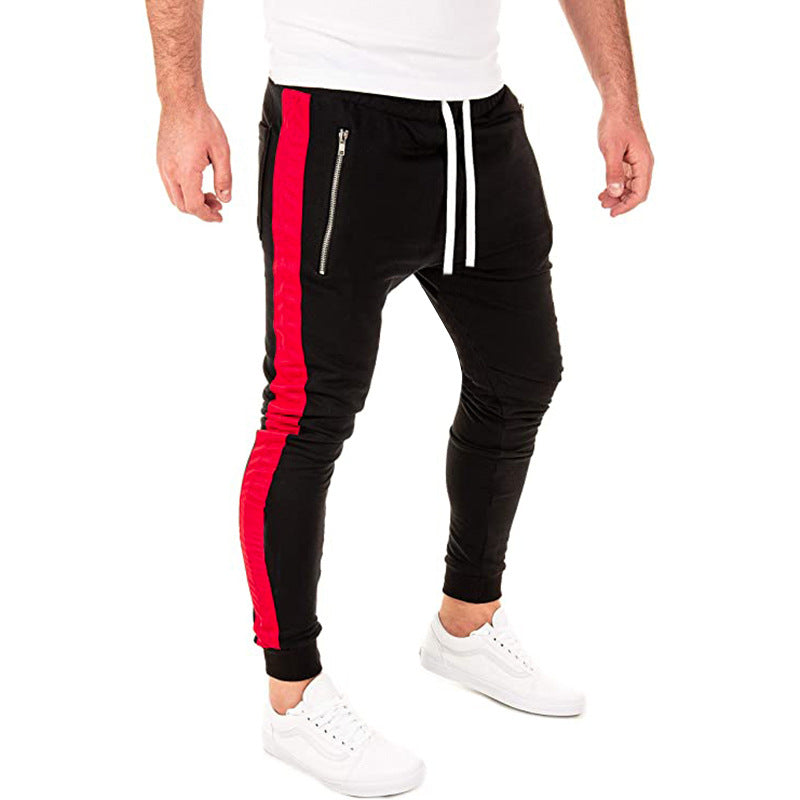 Herr Sportiga Joggingbyxor med sidofickor med dragkedja och elastisk midja Mirla-Eva Jonsson