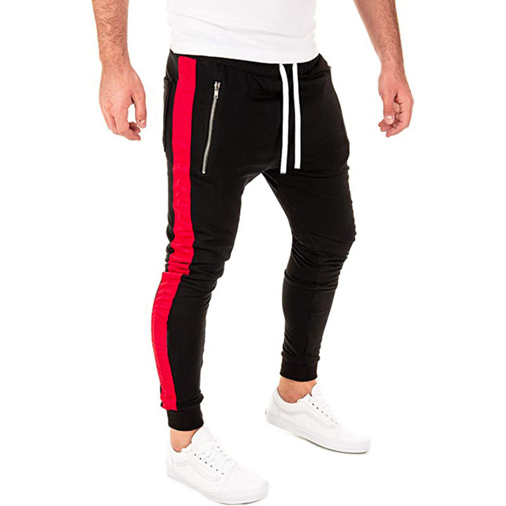 Herr Sportiga Joggingbyxor med sidofickor med dragkedja och elastisk midja Mirla-Eva Jonsson