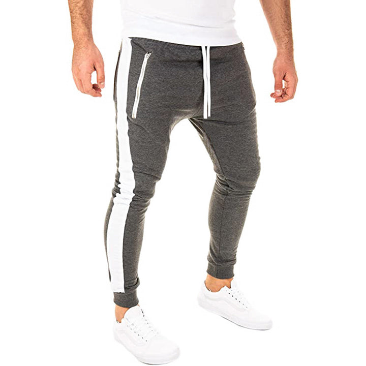 Herr Sportiga Joggingbyxor med sidofickor med dragkedja och elastisk midja Mirla-Eva Jonsson