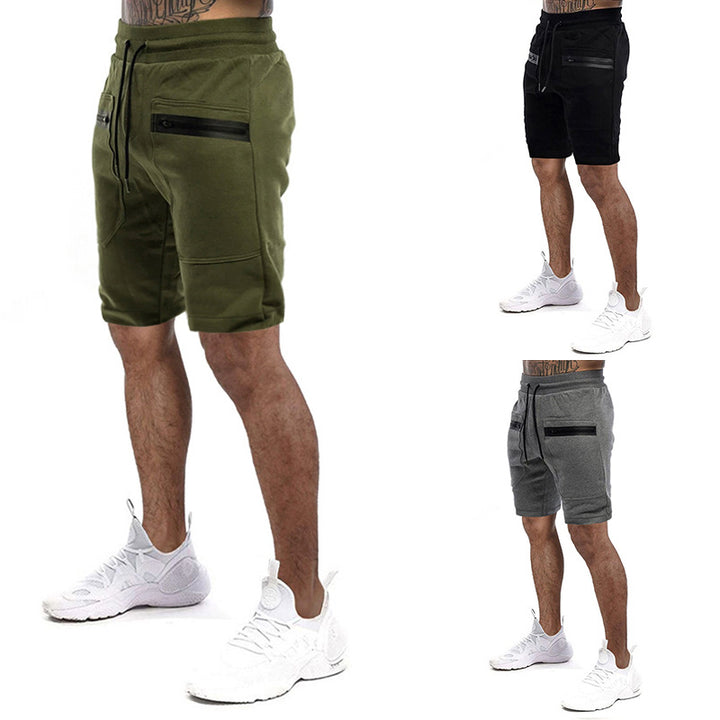 Herr Sportiga Shorts med justerbar midja och sidofickor med dragkedja Eva Jonsson-Eva Jonsson