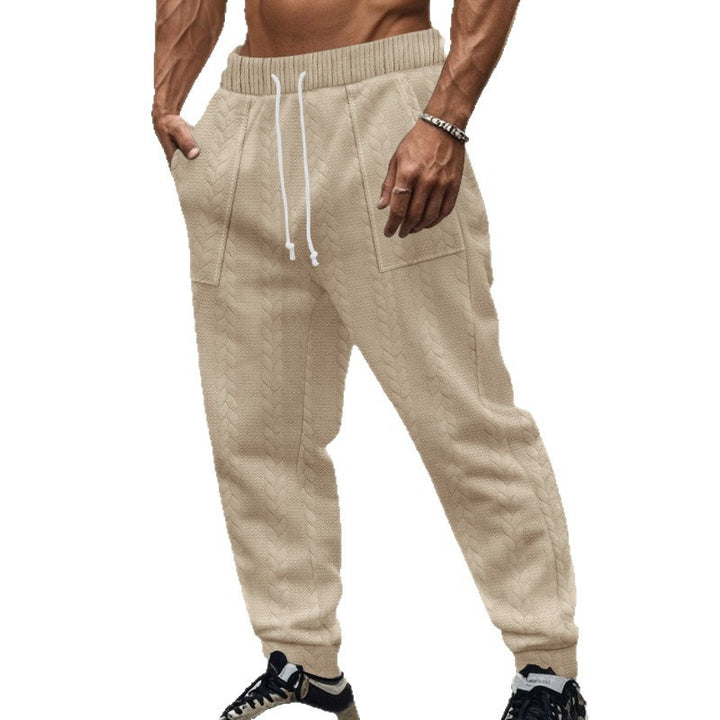 Herr Sportiga joggingsbyxor med strukturerad design och elastisk midja Eva Jonsson-Eva Jonsson