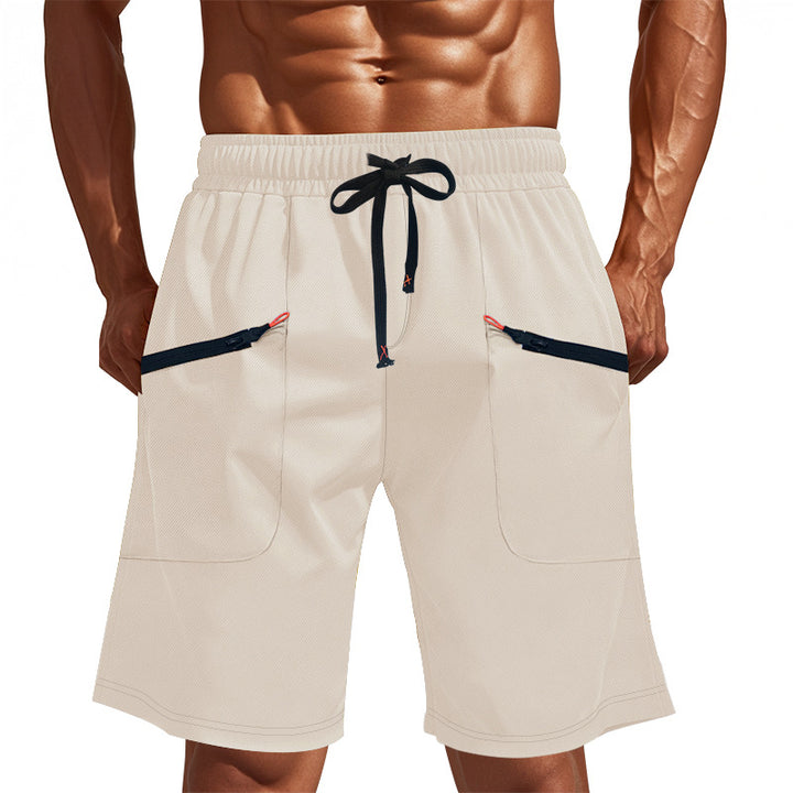 Herr Sportiga shorts med mångsidiga fickor och elastisk midja Mirla-Eva Jonsson