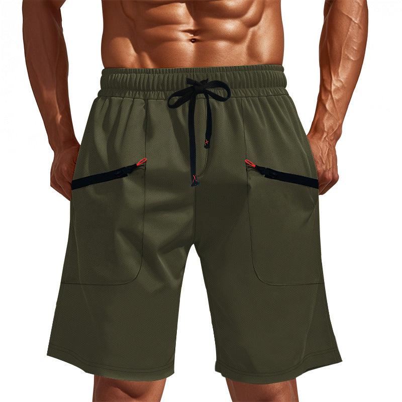 Herr Sportiga shorts med mångsidiga fickor och elastisk midja Mirla-Eva Jonsson