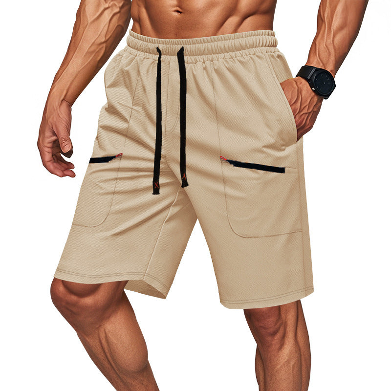 Herr Sportiga shorts med mångsidiga fickor och elastisk midja Mirla-Eva Jonsson