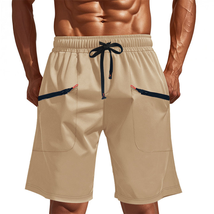 Herr Sportiga shorts med mångsidiga fickor och elastisk midja Mirla-Eva Jonsson