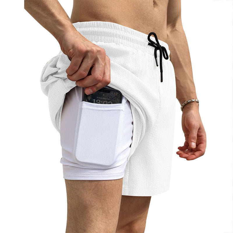 Herr Sportiga shorts med praktiska mobilfickor Mirla-Eva Jonsson