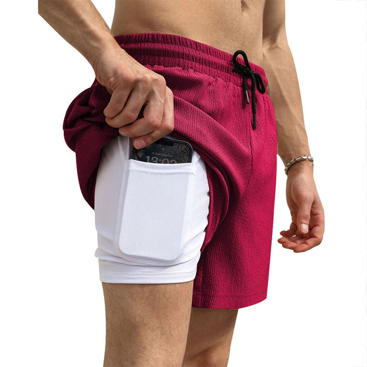 Herr Sportiga shorts med praktiska mobilfickor Mirla-Eva Jonsson