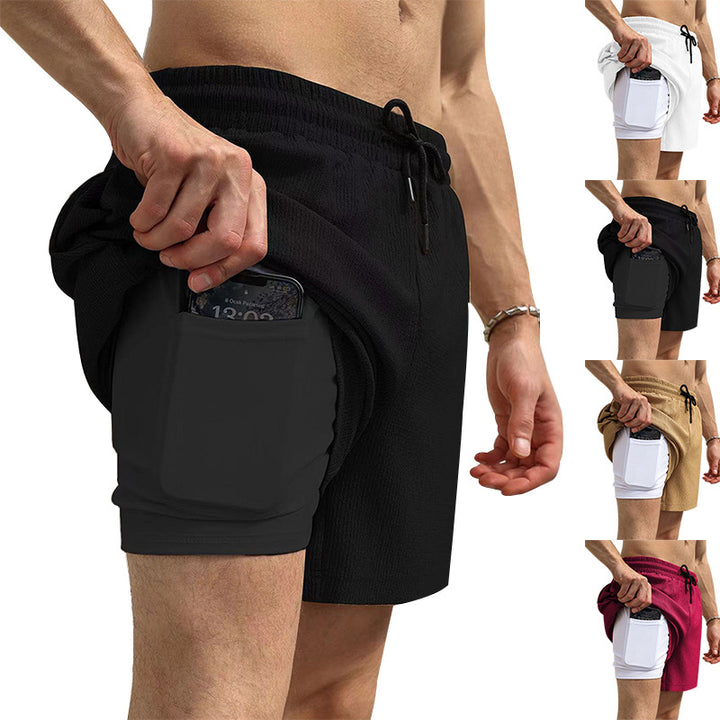 Herr Sportiga shorts med praktiska mobilfickor Mirla-Eva Jonsson