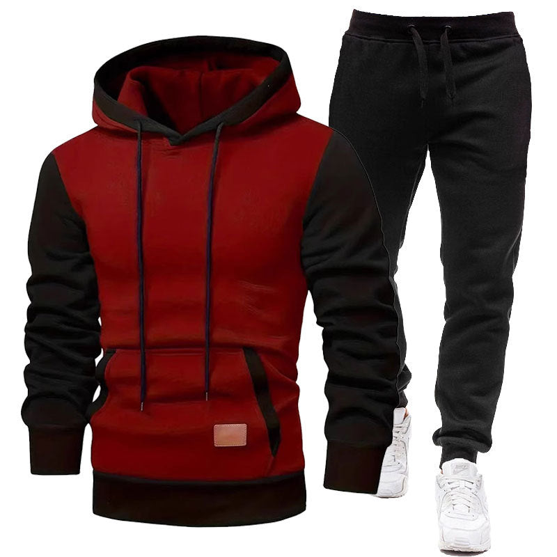 Herr Sportigt Hoodie- och Joggingbyxor-set Mirla-Eva Jonsson