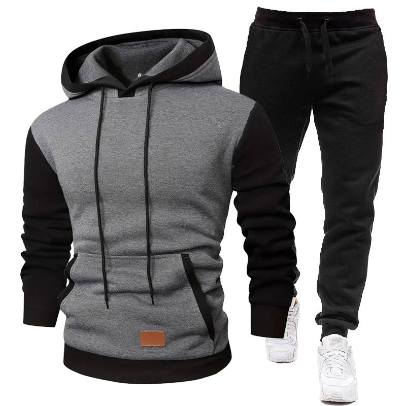 Herr Sportigt Hoodie- och Joggingbyxor-set Mirla-Eva Jonsson