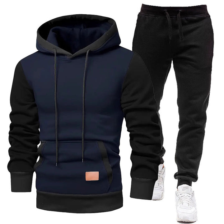 Herr Sportigt Hoodie- och Joggingbyxor-set Mirla-Eva Jonsson