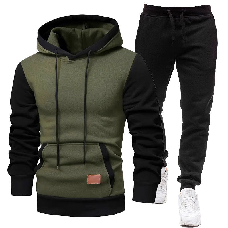 Herr Sportigt Hoodie- och Joggingbyxor-set Mirla-Eva Jonsson