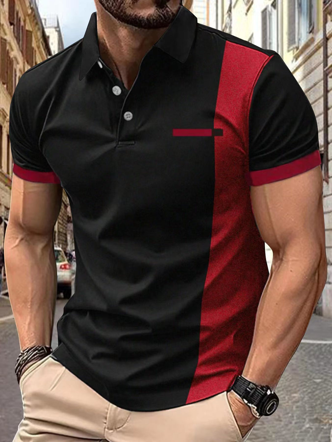 Herr Sportigt Korta Ärmar-Polo T-shirt Mirla-Eva Jonsson