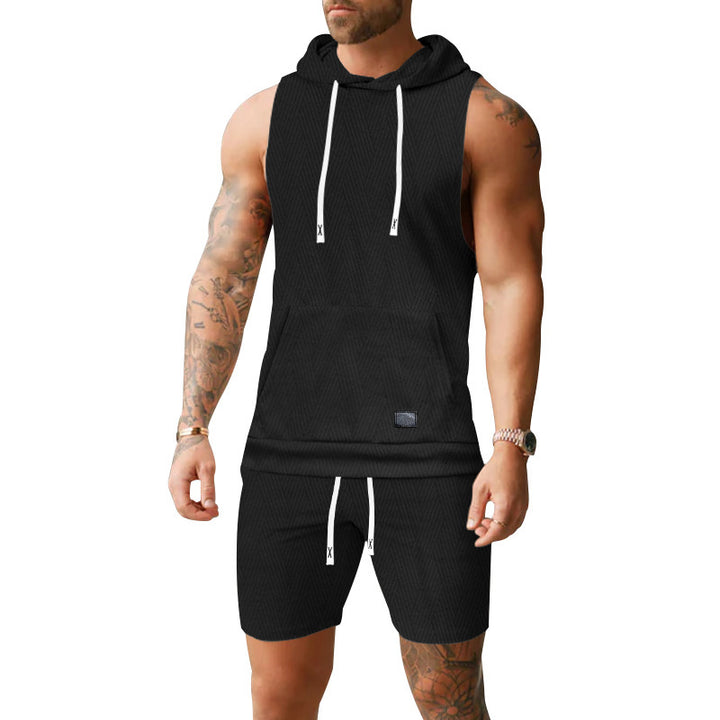 Herr Sportigt Kortärmad Hoodie-Set Mirla-Eva Jonsson