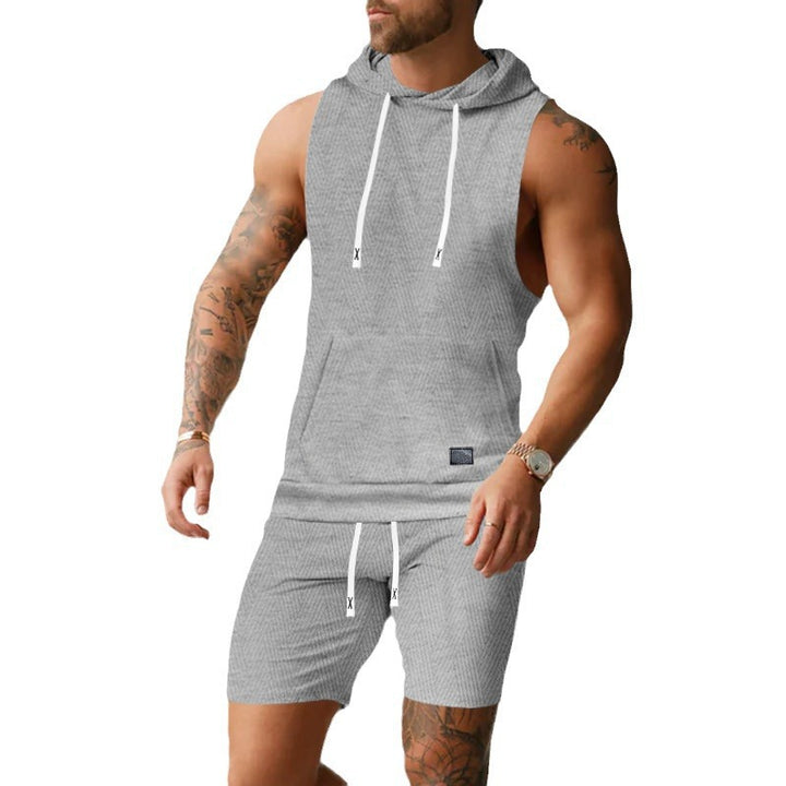 Herr Sportigt Kortärmad Hoodie-Set Mirla-Eva Jonsson