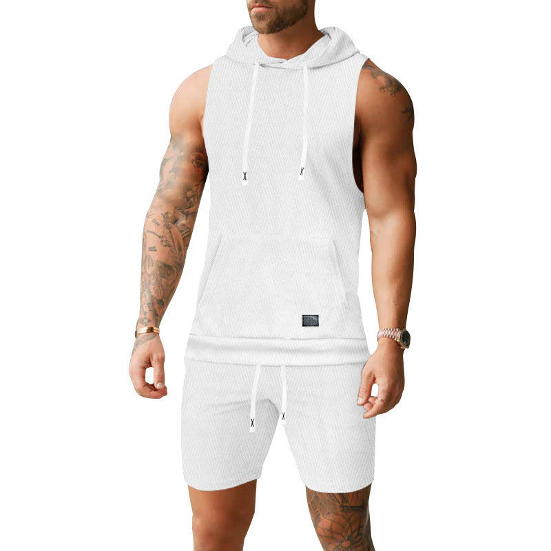 Herr Sportigt Kortärmad Hoodie-Set Mirla-Eva Jonsson
