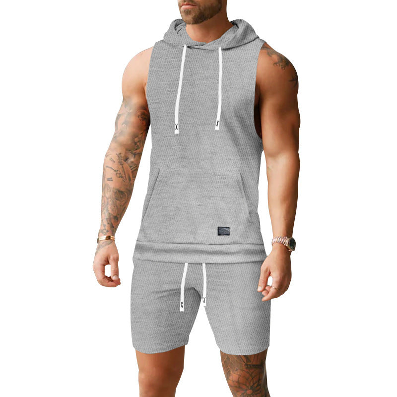 Herr Sportigt Kortärmad Hoodie-Set Mirla-Eva Jonsson