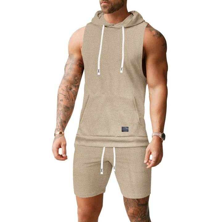 Herr Sportigt Kortärmad Hoodie-Set Mirla-Eva Jonsson