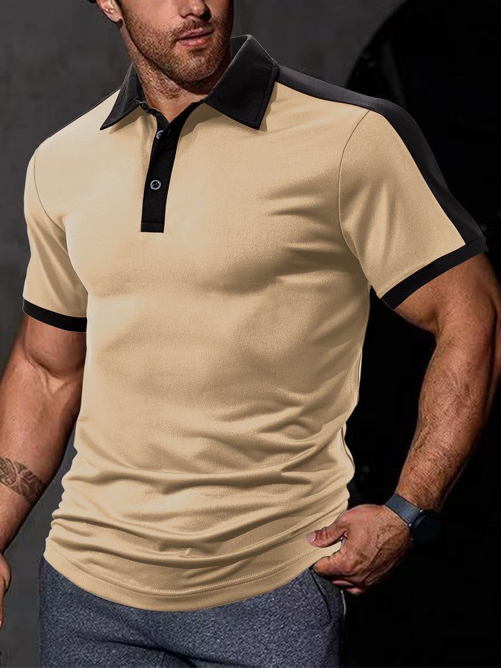 Herr Sportigt Polo-Shirt med andningsbar struktur Mirla-Eva Jonsson