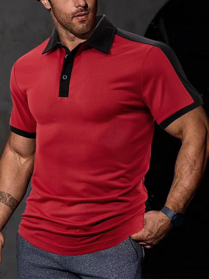 Herr Sportigt Polo-Shirt med andningsbar struktur Mirla-Eva Jonsson
