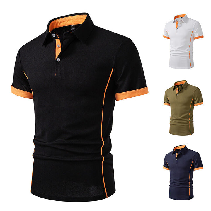 Herr Sportigt Poloshirt med stiliga accenter Mirla-Eva Jonsson