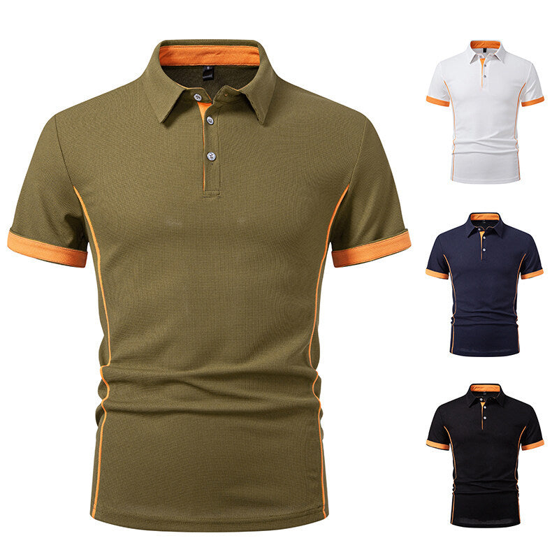 Herr Sportigt Poloshirt med stiliga accenter Mirla-Eva Jonsson